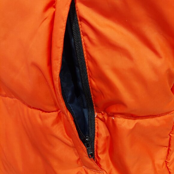 Ralph Lauren Polo Jeans Co Down Vest Boys Sz XL 20 Orange Duck Down - Picture 4 of 12
